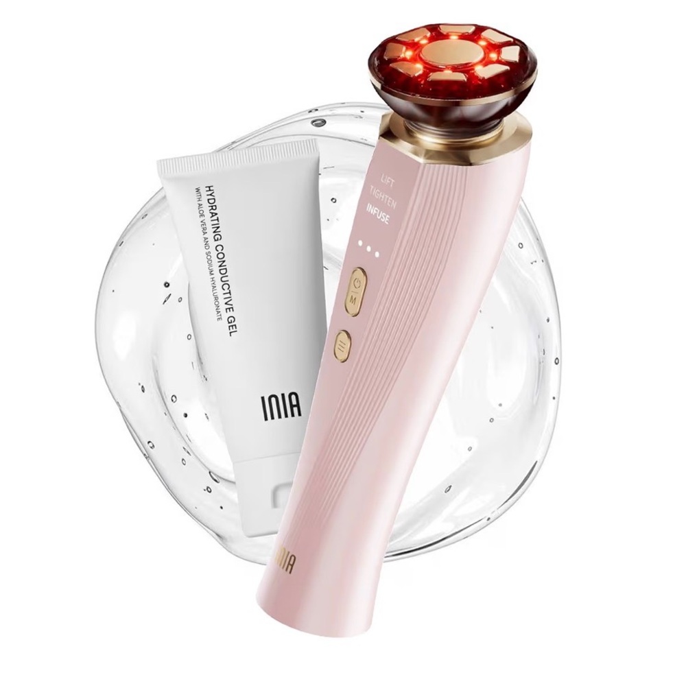 INIA 3-in-1 Red Light Therapy for Face and Neck Beauty Device for Puffiness